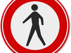 Semn de circulatie interzis pietonilor